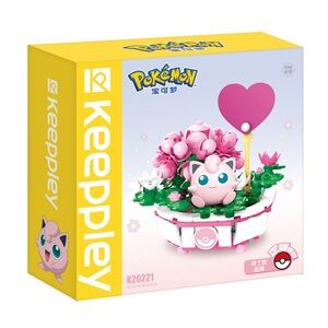 Keeppley K20221 Pokemon Jigglypuff Potted Plant Building Blocks Toy Set